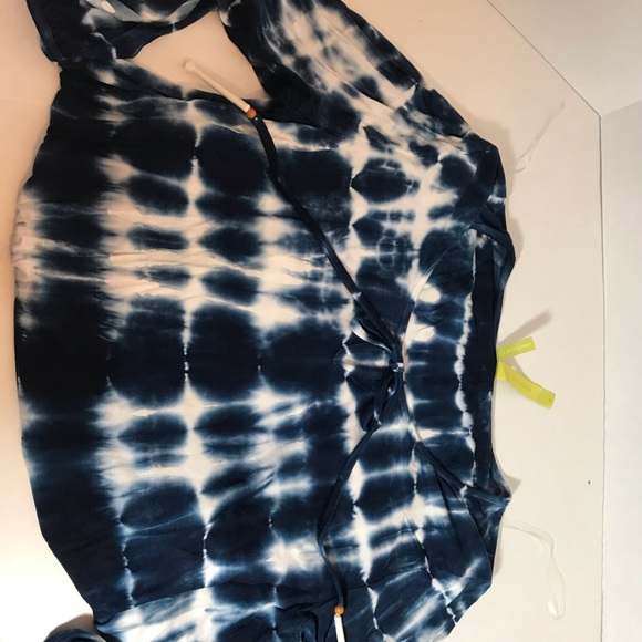 BRAND NEW Green Dragon Pop Over Mini Tie Dye Dress M - Picture 4 of 11